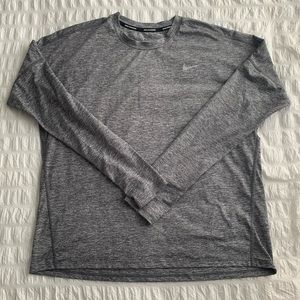 Nike running grey long sleeve